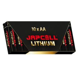 Japcell Lithium AA Batterier – 10 Stk. Pakke til Hjemmet
