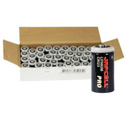 Japcell Lithium CR123 Pro Batterier - 40 stk. Pakke