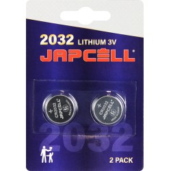 Japcell CR2032 3V Lithium Batterier - 2 Stk Tilbud