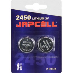 Japcell Lithium CR2450 Batterier – 2 Stk Pakke til Sale