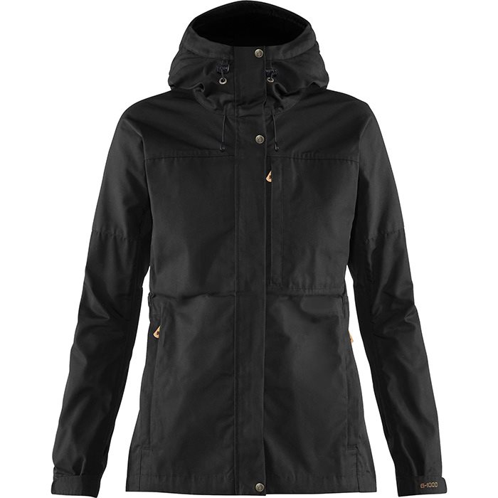 Fjällräven Kaipak Jakke til Kvinder - Sort, Feminin Design