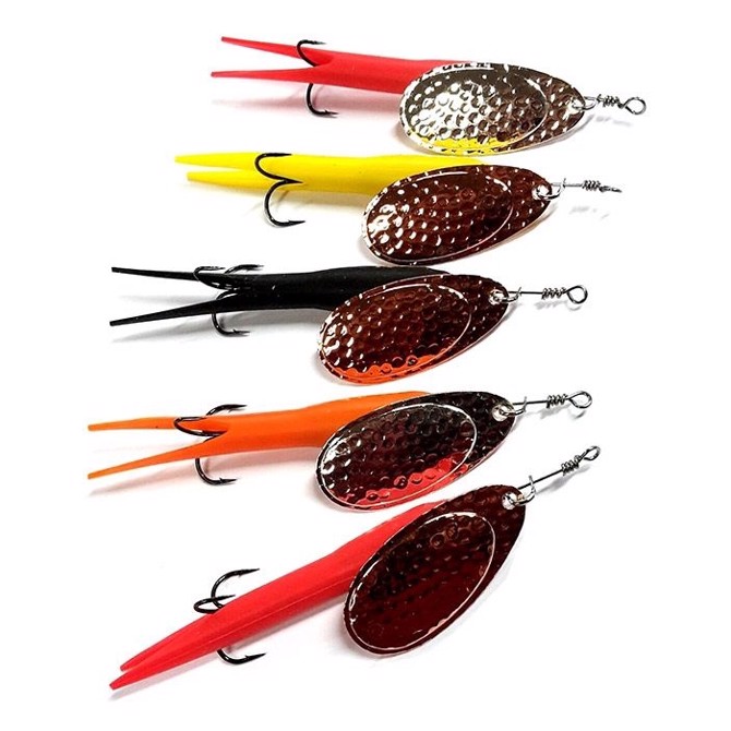 Karlk Upstream Flying C Spinner - Sort Kobber 20g