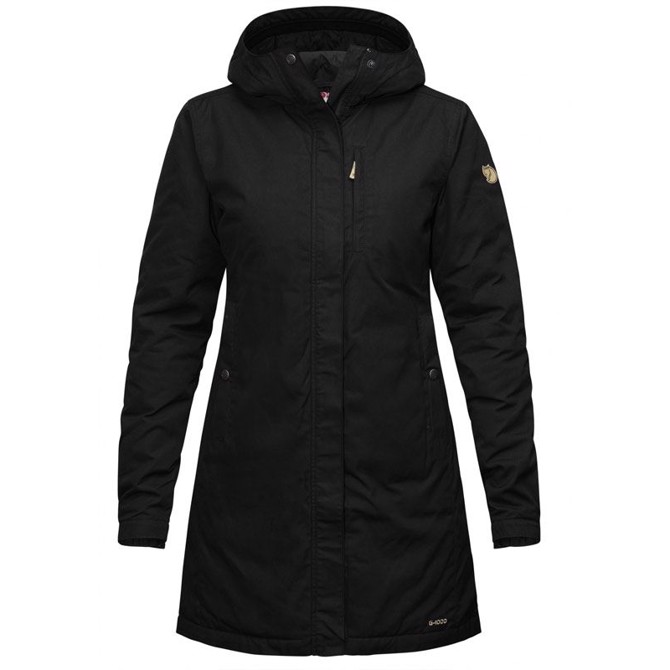 Fj? Llr? Ven Kiruna Padded Parka Kvinder   Damer Black Xl   Jakker