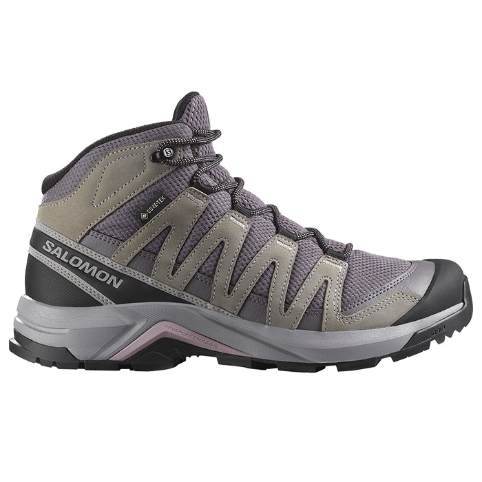Salomon X Adventure Recon Mid Gtx Kvinder   Damer  Excali Gull      Uk     Vandrestøvler