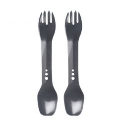 Lifeventure Ellipse Spork   Pack  Graphite   Bestik