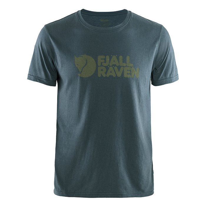 Fjällräven Logo T-Shirt til Mænd - Mørkeblå Must-Have
