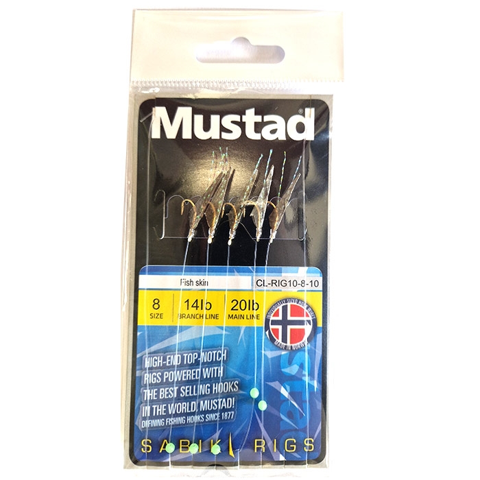 Mustad Sildeforfang med Ægte Fiskeskind – Natur Kvalitet