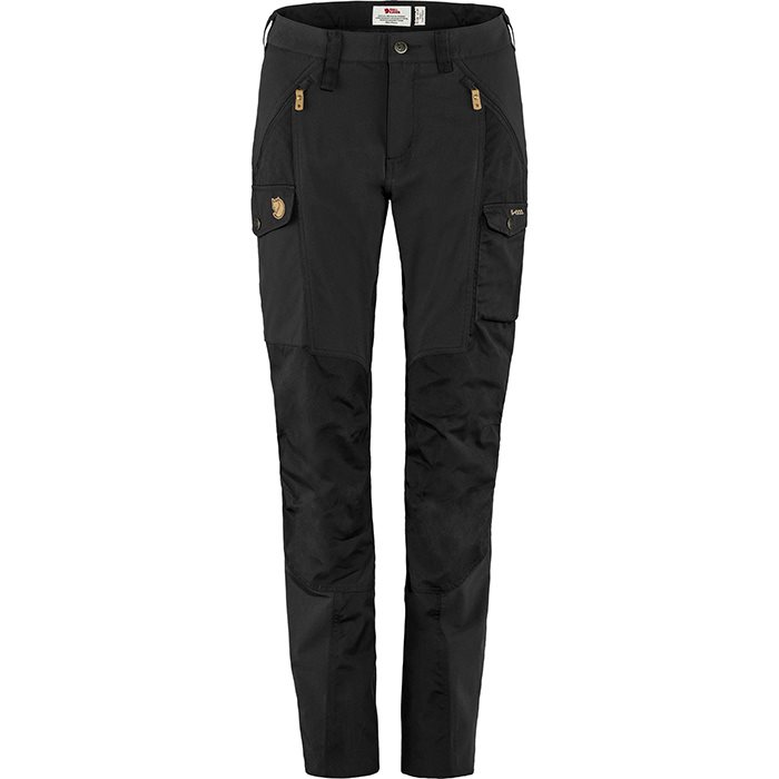 Fjällräven Nikka Bukser Curved W i Sort - Black Friday Tilbud