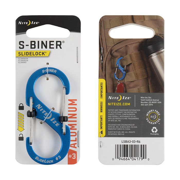 Nite Ize S Biner Slidelock Blå