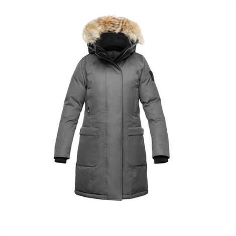 Nobis Merideth Dame Dunjakke i Crosshatch Grey - Tilbud!