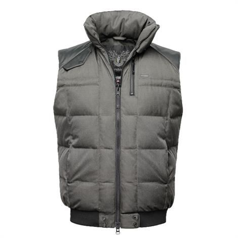 Nobis Ricky Bobby Herrevest i Crosshatch Steel Grey