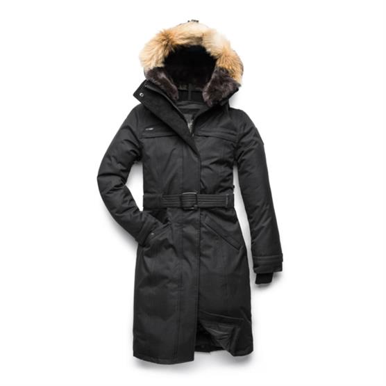 Nobis She Ra Dame Parka i Crosshatch Black - Vinterfavorit