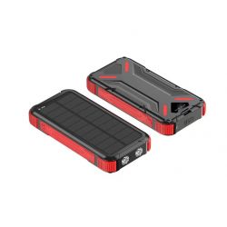 Noname Udendørs Powerbank med Solcelle, 20.000 mAh