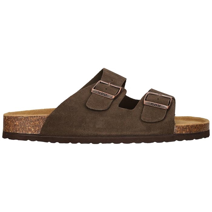 Nou Comino Leather Cork Slides Kvinder   Damer  Caribou    Hjemmesko   Slides
