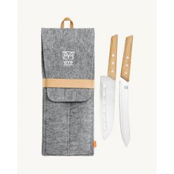 øyo Duo Hiking Knife Set   Grey   Kniv
