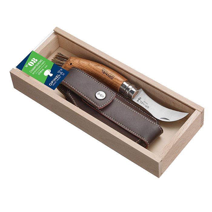 Opinel Svampekniv No    Med Etui I Gaveæske   Foldeknive