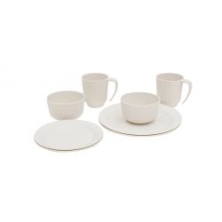 Outwell Delish   Person Dinner Set Sandstone   Service