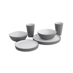 Outwell Gala   Person Dinner Set Grey Mist   Service