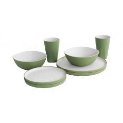 Outwell Gala   Person Dinner Set Shadow Green   Service