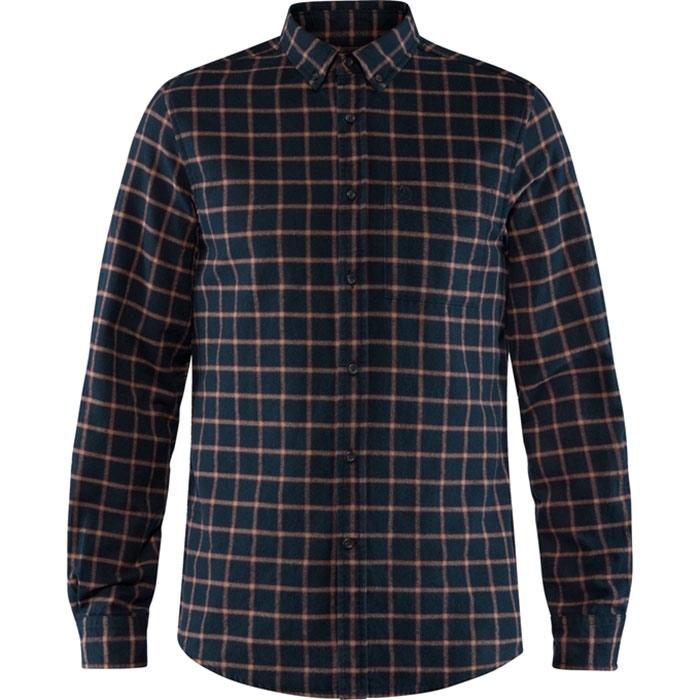 Fjällräven Mørkeblå Flannelskjorte - Hurtig Levering!