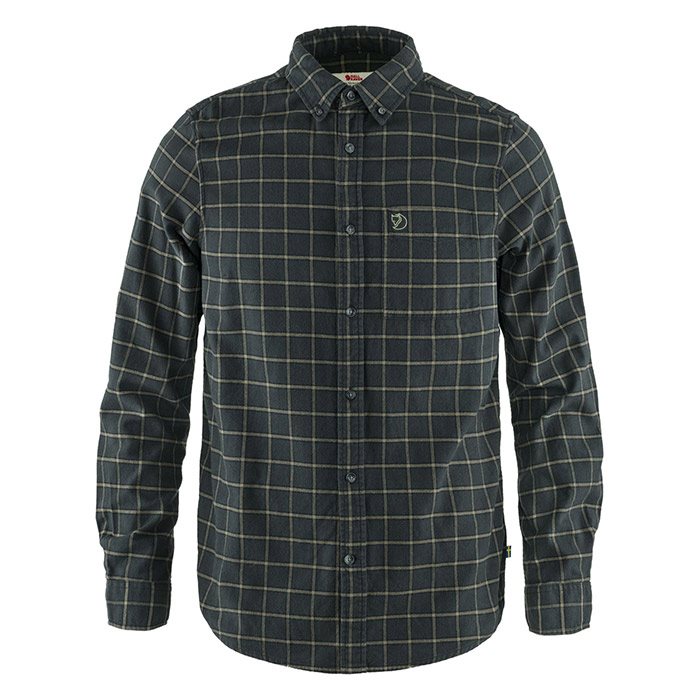 Fjällräven Flannelskjorte til Mænd – Tidløs Grå Ternet