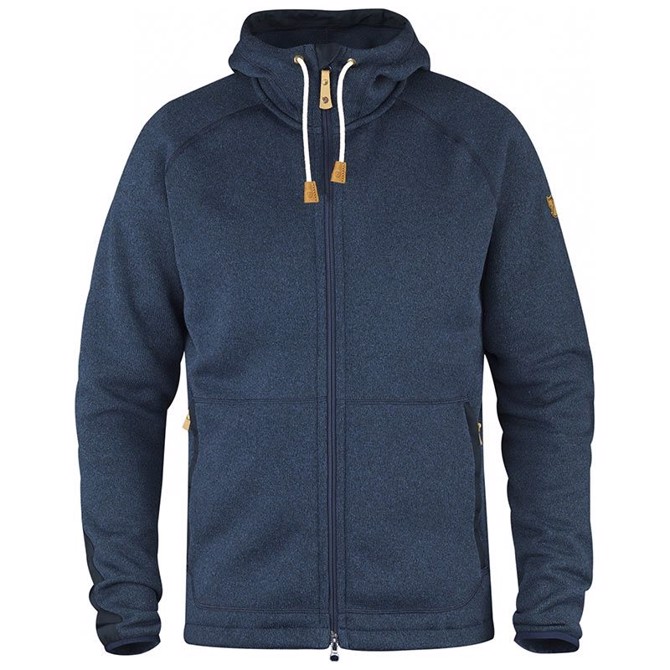 Fj? Llr? Ven ? Vik Fleece Hoodie  Navy M   Fleecejakker