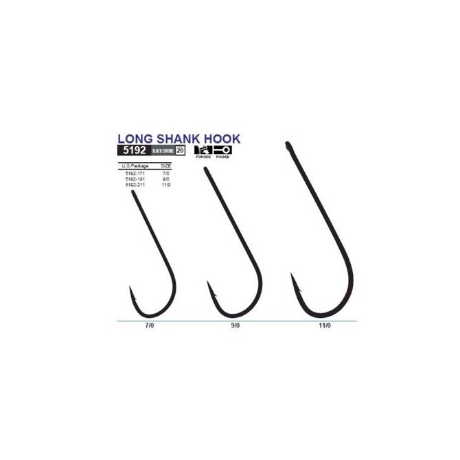 Owner Long Shank Krog 7/0 – Skarpe Fiskekroge til Fangst