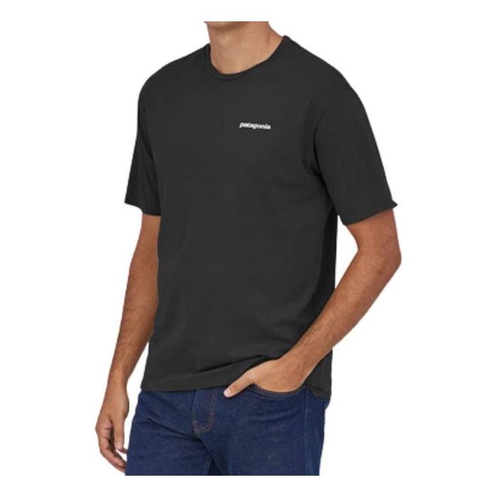 Patagonia M S Home Water Trout Organic T Shirt Ink Black