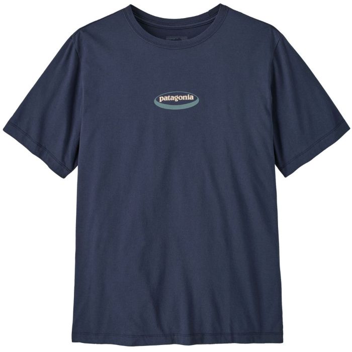 Patagonia   Oval Logo T Shirt New Navy:kaleido