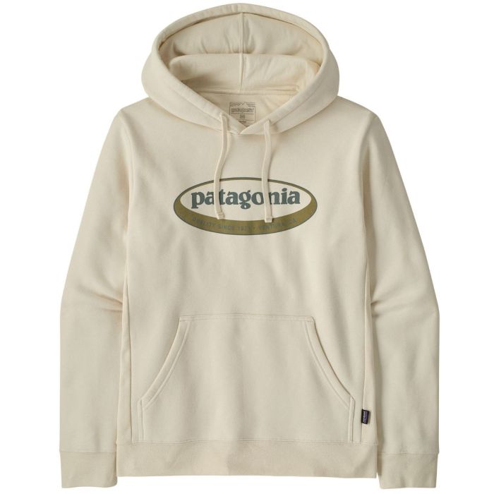 Patagonia   Oval Logo Uprisal Hoody Birch White