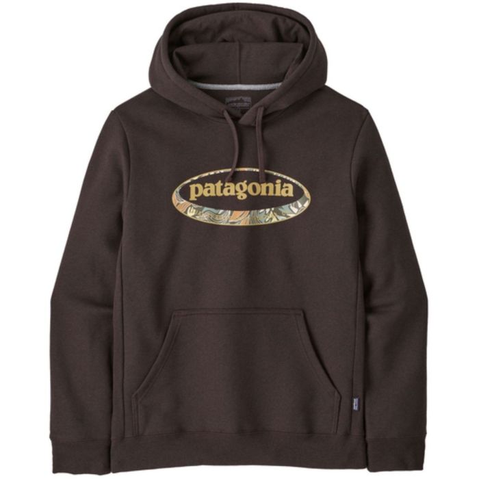 Patagonia   Oval Logo Uprisal Hoody Den Brown:heliotropic