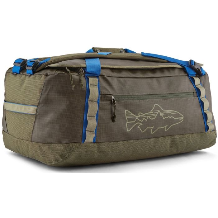 Patagonia Black Hole Duffel  L Basin Green W Fitz Trout