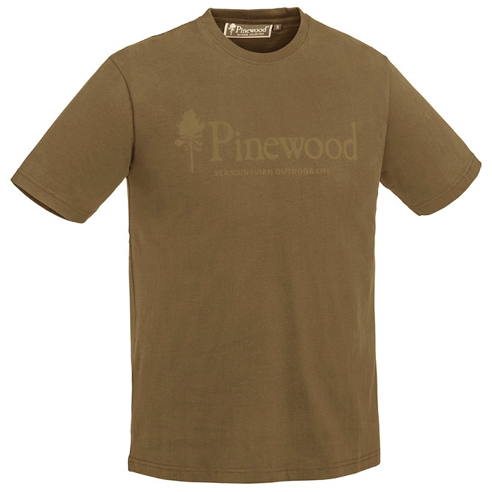 Pinebrun Outdoor Life T-shirt til mænd - Grøn, Hurtig levering!