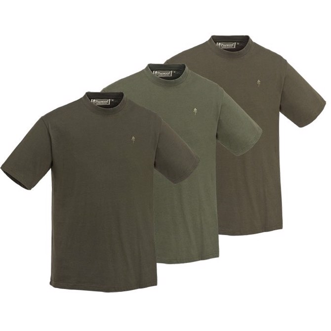 Pinewood T-shirt "Naturfarver" 3-pak – Hurtig levering!