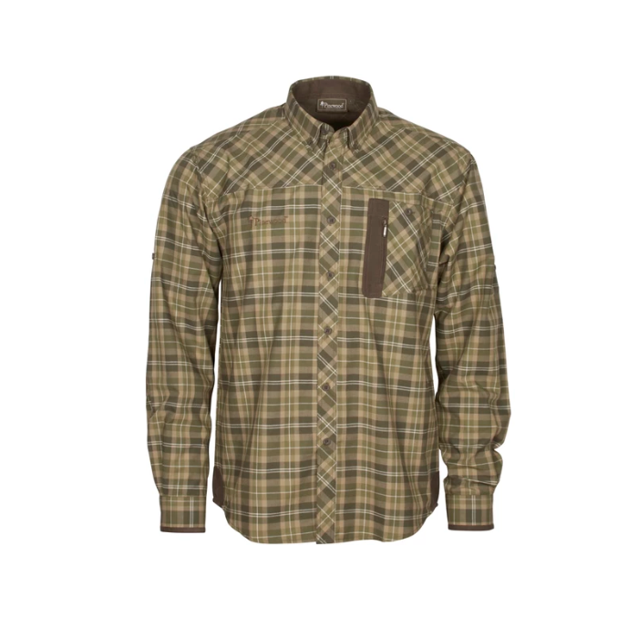 Pinewood Wolf Skjorte Mid Green D  Green