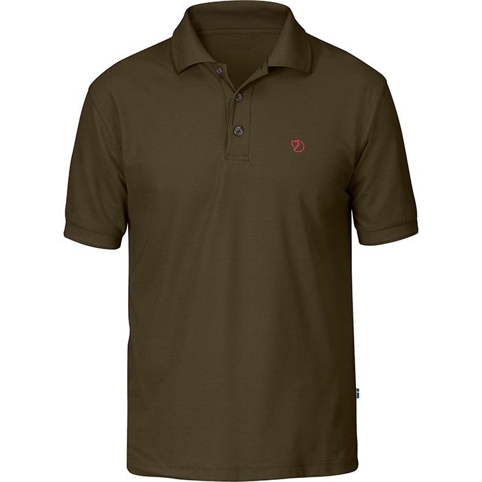Fj? Llr? Ven Crowley Pique Shirt Dark Olive Xl   T Shirt  Polo Shirt