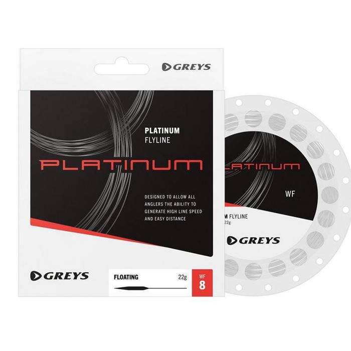 Grå Platinum WF Flueline til Enhånds Fiskestang - Kvalitet!