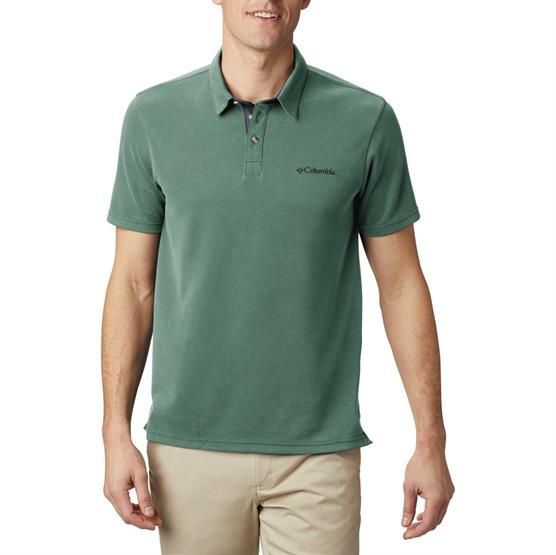 Columbia Nelson Point Polo Mens  Thyme Green