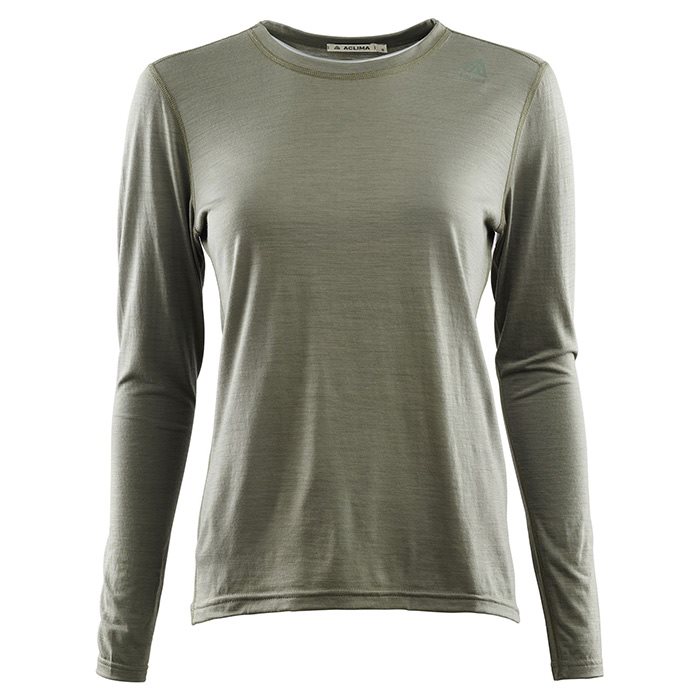 Aclima Lightwool Crew Neck til kvinder – Ranger Grøn tilbud