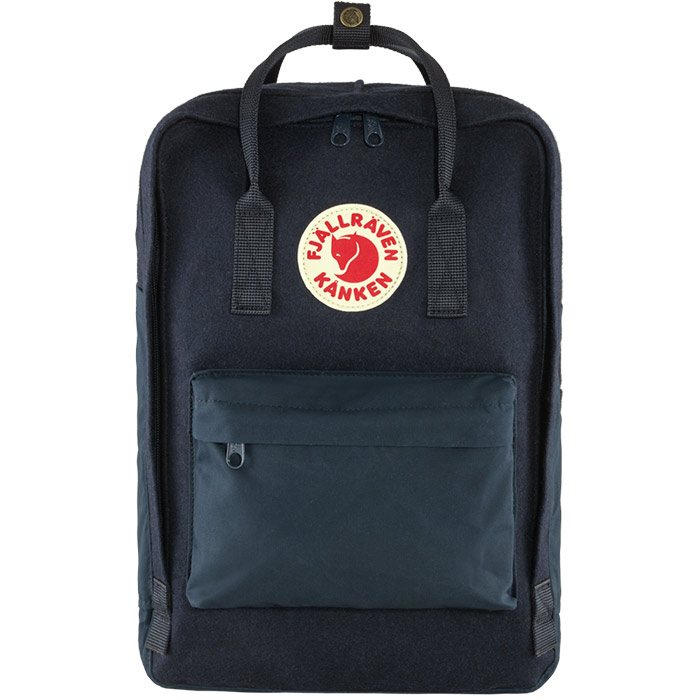 Fjällräven Kånken Re Wool Laptoptaske – Sort 18L