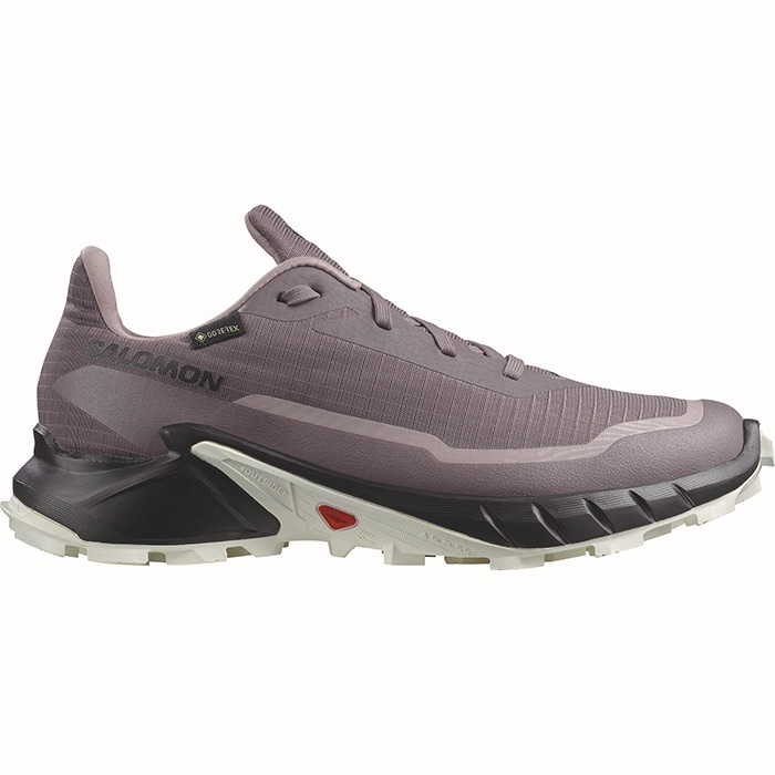 Salomon Alphacross GTX Vandresko til Damer - Moonscape Black White
