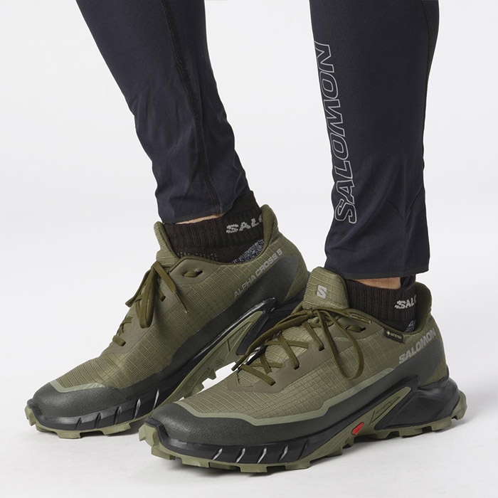 Salomon Alphacross 5 GTX Vandresko til Mænd - Grøn