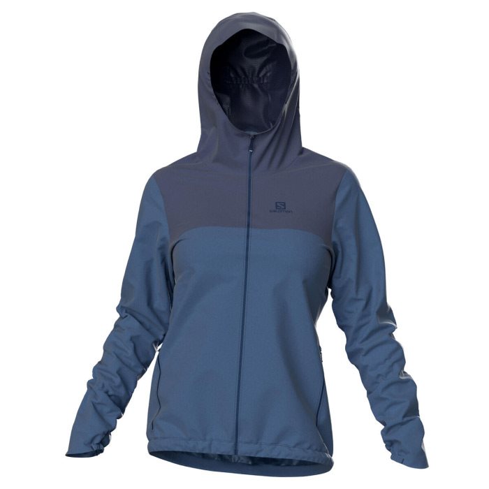 Salomon Essential Wp Regnjakke - Mood Blå Poncho