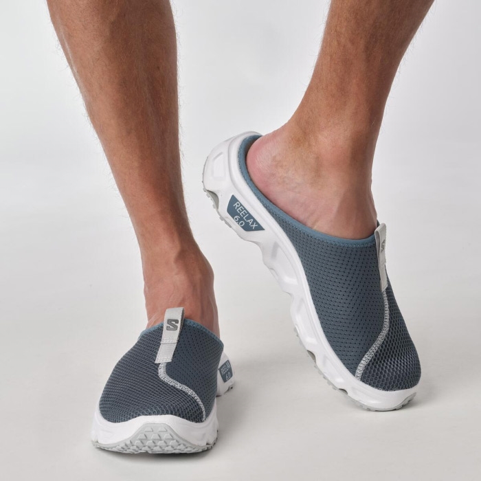 Salomon Reelax Slide   Herre   Mænd  Blue Ashes      Uk     Sandaler