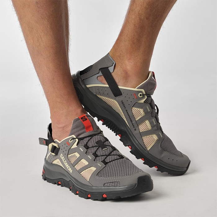 Salomon Techamphibian 5 Sandaler til Mænd - Pewter Tilbud