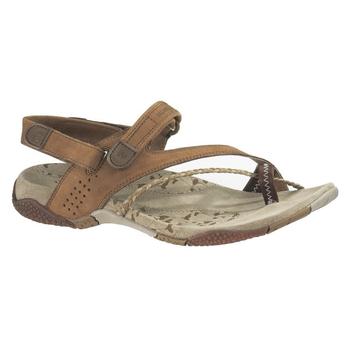 Merrell Siena Beige Sandaler - Komfortabel og Justerbar