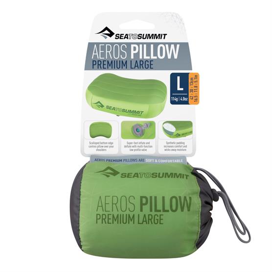 Sea To Summit Aeros Premium Pillow Large  Lime