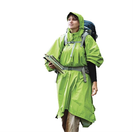 Sea To Summit 70D Tarp Poncho i Grøn - Smart Outdoor Løsning