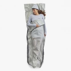 Sea To Summit Silk Blend Sleeping Bag Liner   Mummy   S Moonstruck Grey   Lagenpose