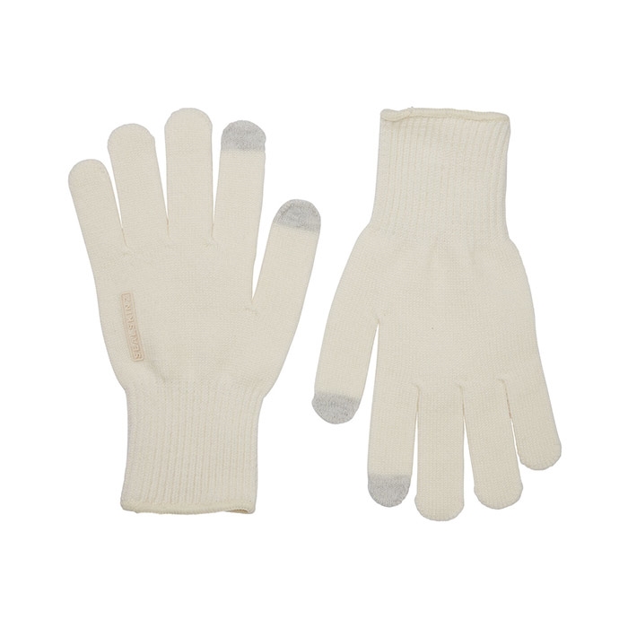 Sealskinz Hanworth Merino Handsker i Creme - Black Friday!